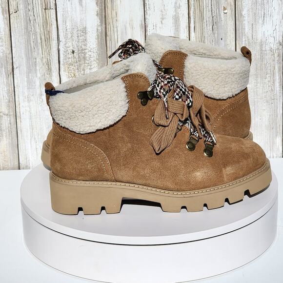 White Mountain Women's Gloving Hiker Lace Up Booties - Size 11 - Chestnut - Picture 2 of 12